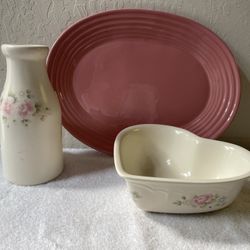 Rose And Cream Dish Set