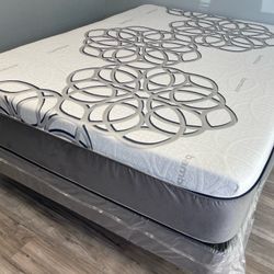 Queen Sleep Comfort Infused Cool Gel Hybrid Mattress