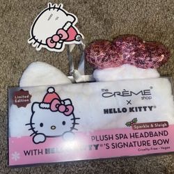 Crème Shop Hello Kitty Limited Edition Spa Plush Headband 