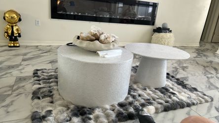 A set of modern tables