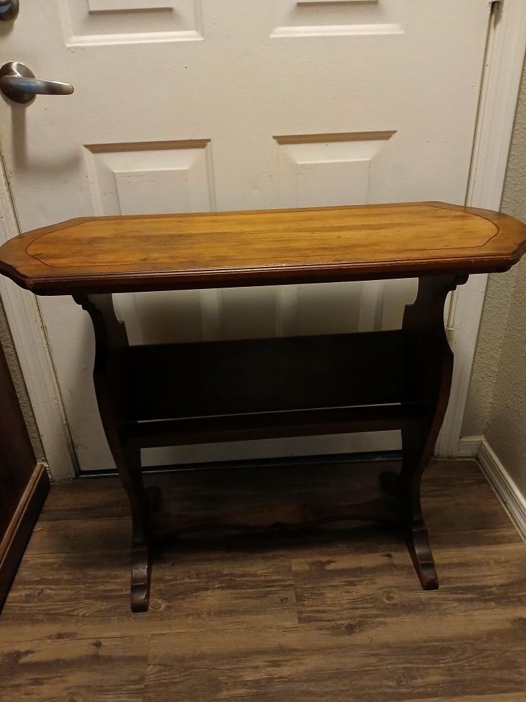 Antique Book Shelf Library Table