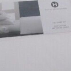 HOTEL COLLECTION WHITE QUEEN SHEET SET 