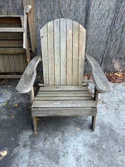 All wood adirondack chairs (set of 4)