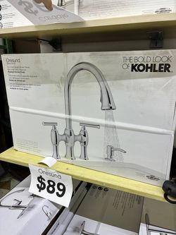 Kohler Oresund Pull-Down Bridge Kitchen Faucet