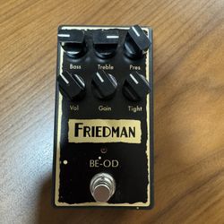 Friedman BE-OD Overdrive Guitar Pedal