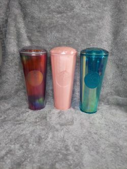 3 Starbucks 24 Oz Tumblers Various Colors Must Pick Up