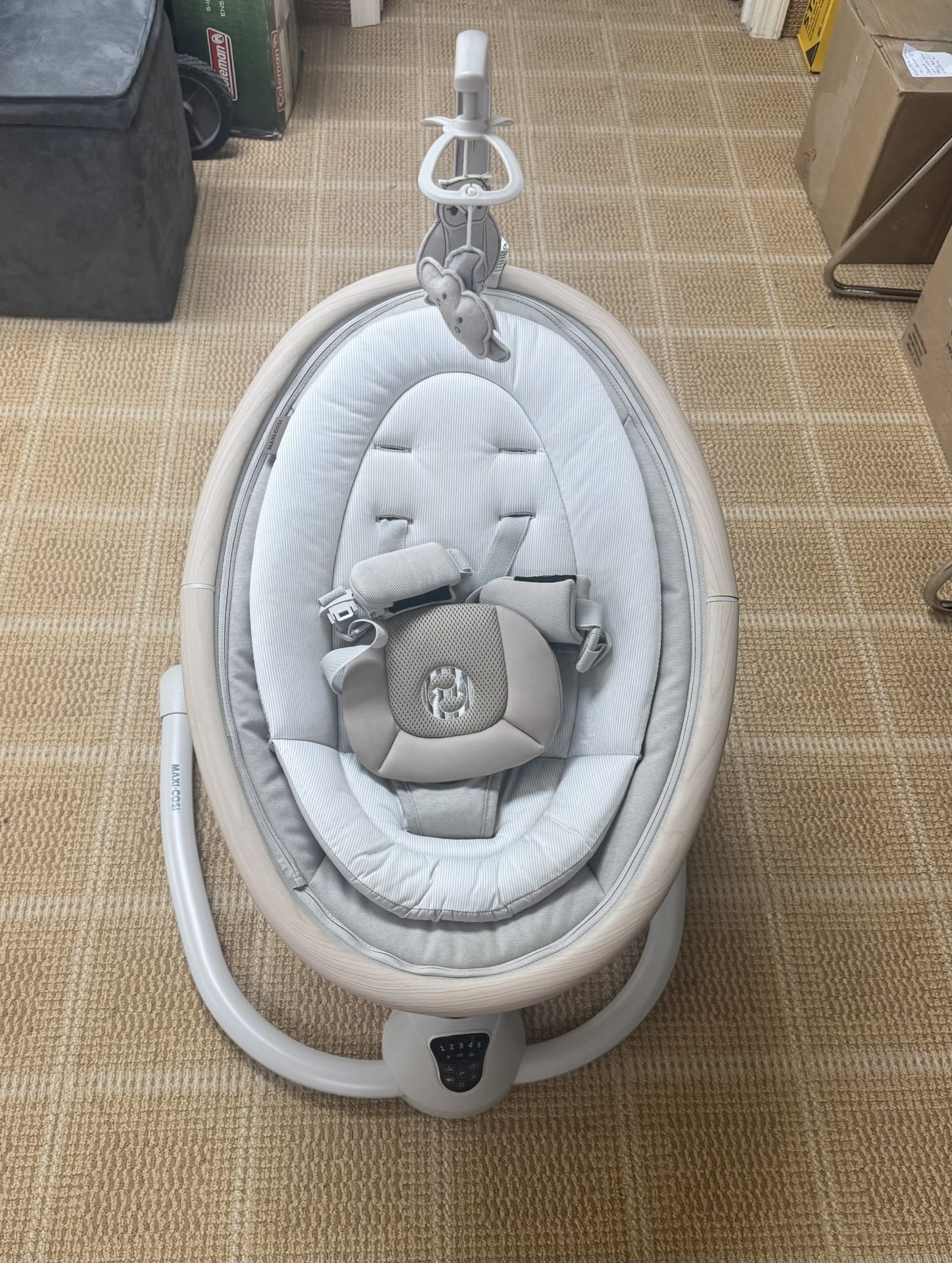 4moms MamaRoo 4 Baby Swing (Light Grey)