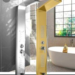 Shower Panel Tower System Stainless Steel Multi-5 in1