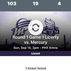 PHOENIX MERCURY VS NY LIBERTY HOME PLAYOFF GAME 1