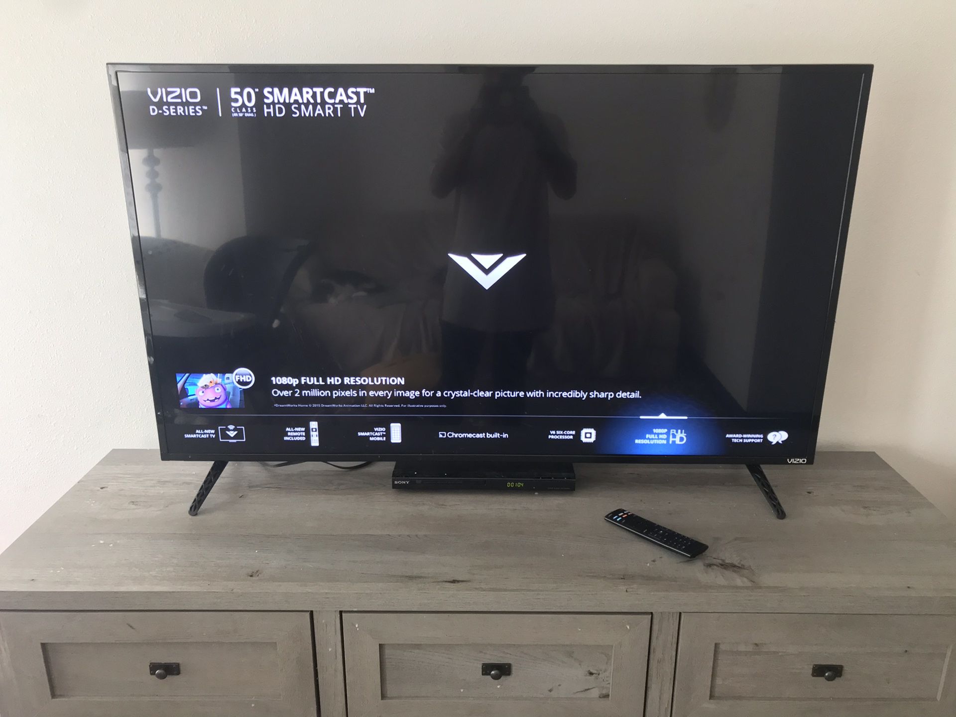 Vizio 50” smart tv!