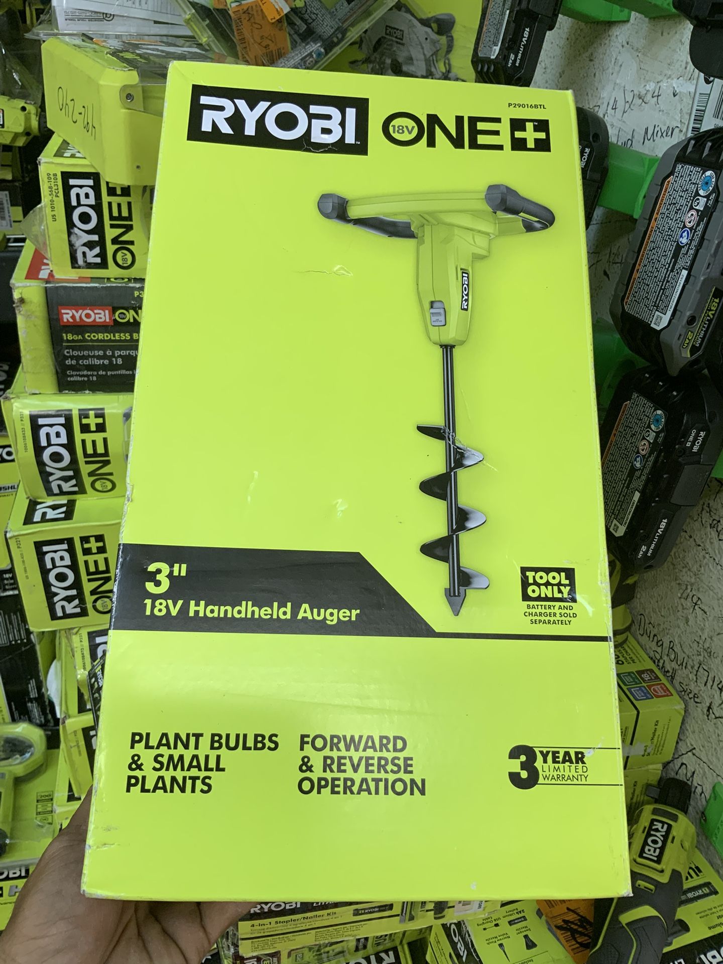 Ryobi 18v Handhold Auger