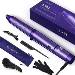 Hair Straightener and Curler 2 in 1, Professional Hair Straightener Flat Iron for All Hairstyles, 15s Fast Heating, LCD 265°F-450°F, 13 Heating Modes 