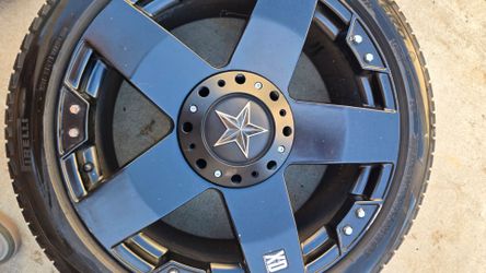 22" XD Rockstar Wheels + Pirelli Scorpion Zero Tires – Set of 4