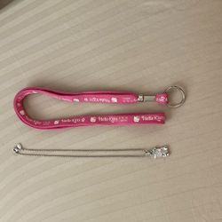 Silver Hello Kitty Cat  Pendant Necklace And Hanging rope