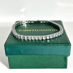 Tennis Bracelet 8 Inch 5MM Stainless Steel