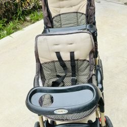 graco duoglider connect double stroller easily foldable good in condition