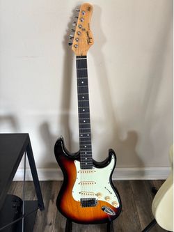 Strat Guitar Tagima TG-500 S-Style Guitar Sunburst
