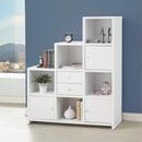 Bookcase With Cube Storage Compartments White