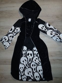 Ghost face halloween costume dress 6-8yrs