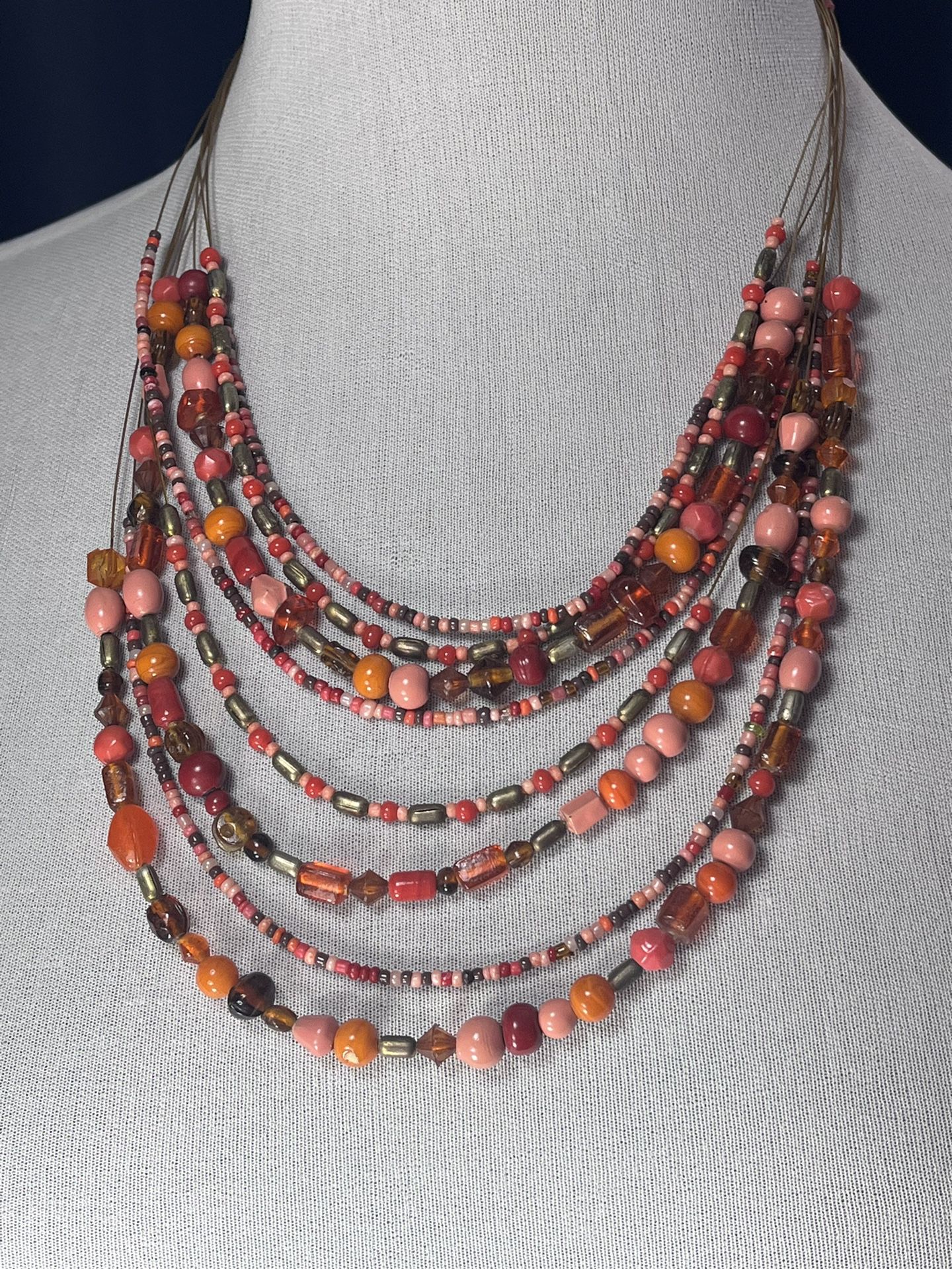 Preowned Beaded Necklace 18” 
