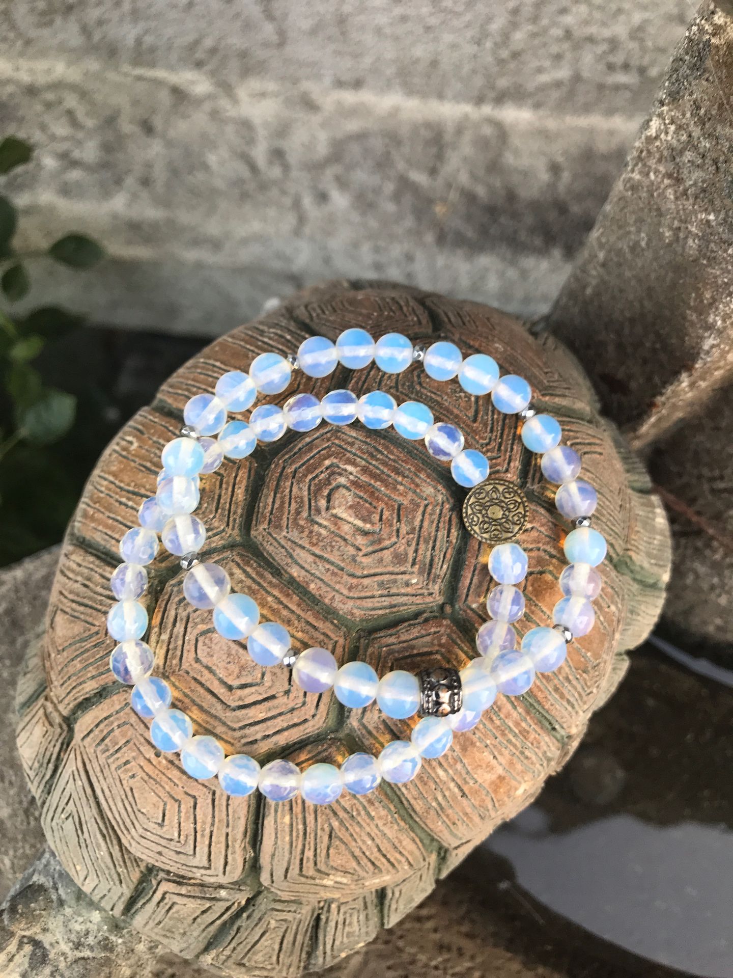 Moonstone stretch bracelets.size 7.5 inches