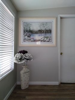 Picture and vase