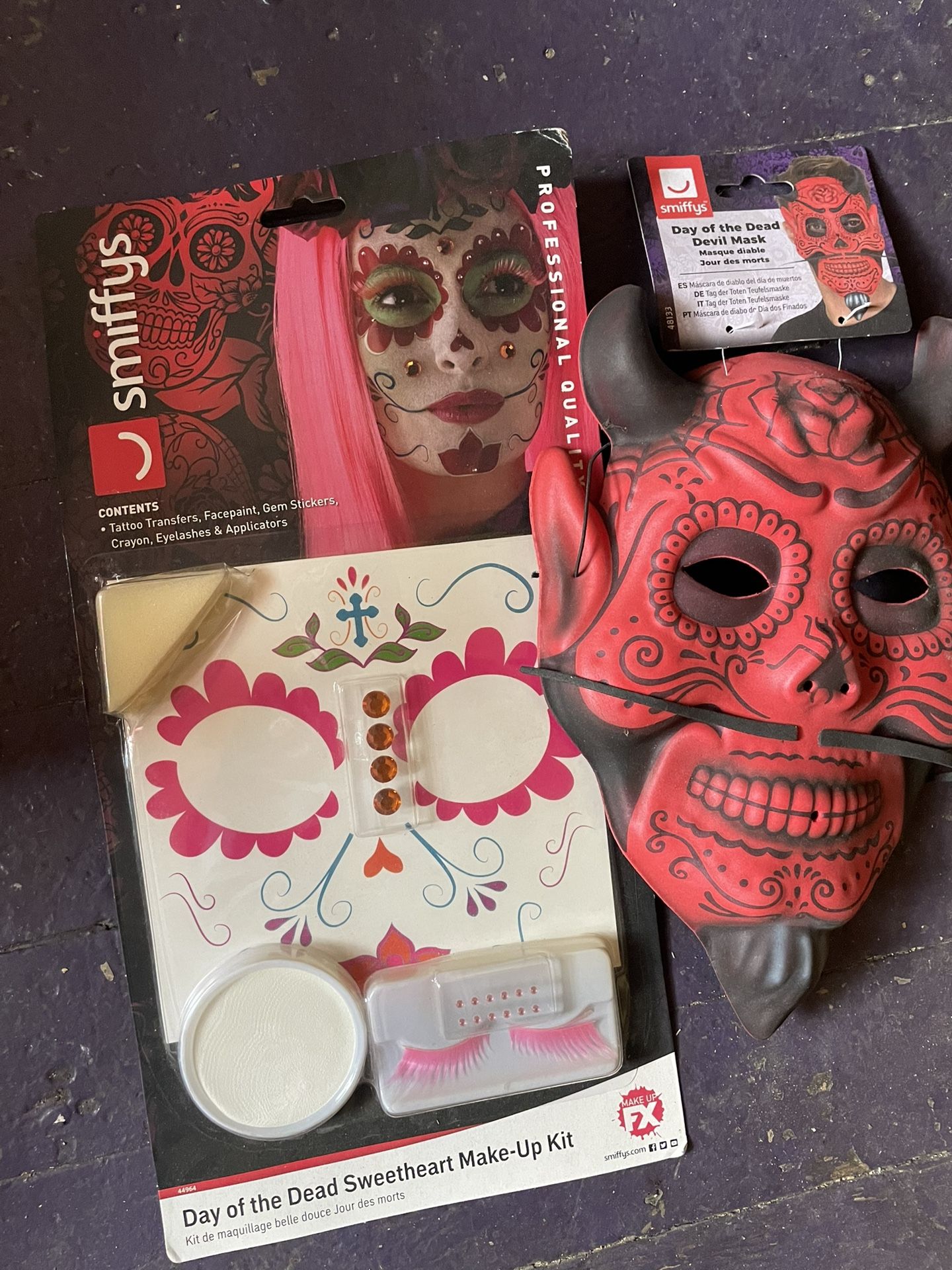 Devil Mask Halloween Makeup Day Of the Dead
