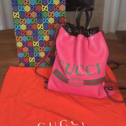 Gucci Small Drawstring Backpack Rucksack