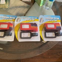 3 Luggage Straps 