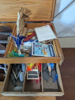 Vintage Saltwater Fishing Tackle Box. for Sale in Covina, CA - OfferUp