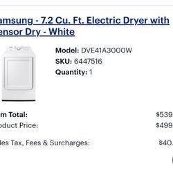 Samsung Washer And Dryer Set Like New Barely Used 