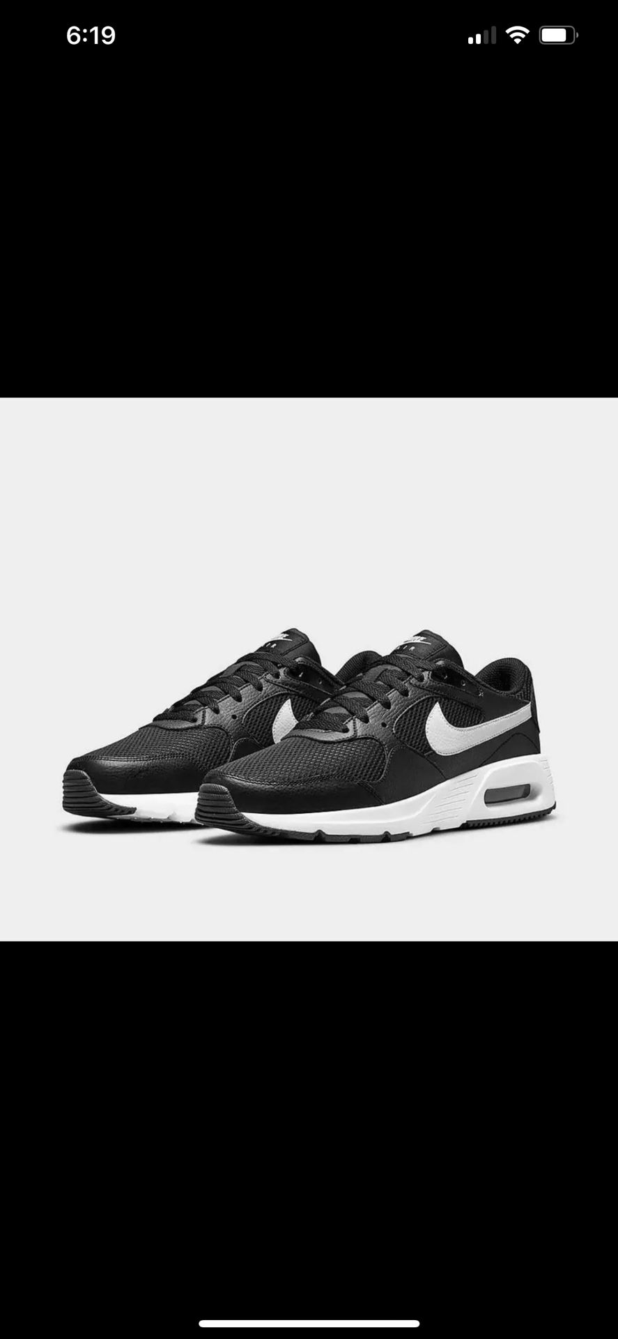 Nike Air Max SC Athletic Training Shoes Black Men Size 9, 11 Sneakers