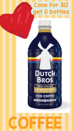 Dutch Brothers six bottle case $12