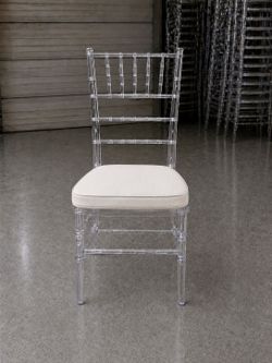 Clear Chiavari Chair
It comes with white cushions