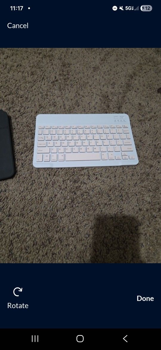 Pink Rechargeable Wireless Key Board.