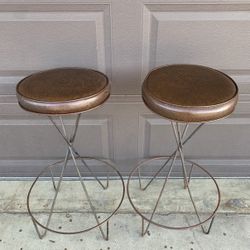 Pair of Mid Century Modern Bar Stools