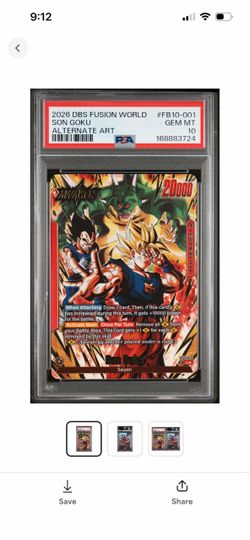 Son Goku Alternate Art Lease PSA 10