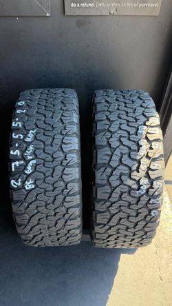 275-55-20LT BF Goodrich K02 A/T *ONLY 2 USED TIRES AVAILABLE* $230 Free Mounting And Balancing