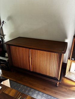 Mid Century Modern Record Console