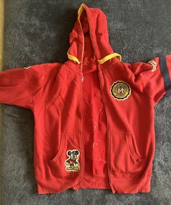 Rare Walt Disney Mickey State University Letterman Sweatshirt Sweater Hoodie 