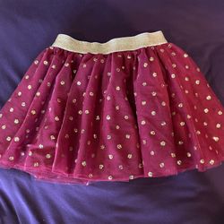 3T Fall Colors Tutu  With Gold Accents