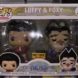 Luffy & Foxy 2pk Funko POP!