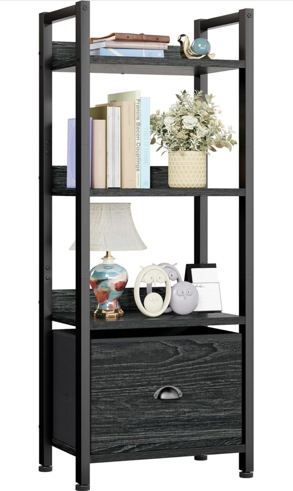 4 Tier Bookshelf with Drawer X(21)