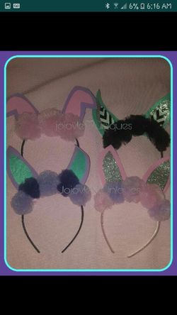 Poppy easter basket and bunny headbands