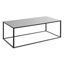50% OFF Blu Dot Minimalista Coffee Table (black mirror top + matte black base)
