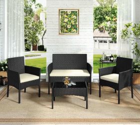 Brand new black patio set outdoor furniture set