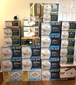 Hampton Bay - LARGE Room 140 CFM Ceiling Mount Quick Connect Ultra Quiet Humidity Sensing Bathroom Exhaust Ventilation Fan