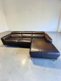 Leather Recliner Sectional