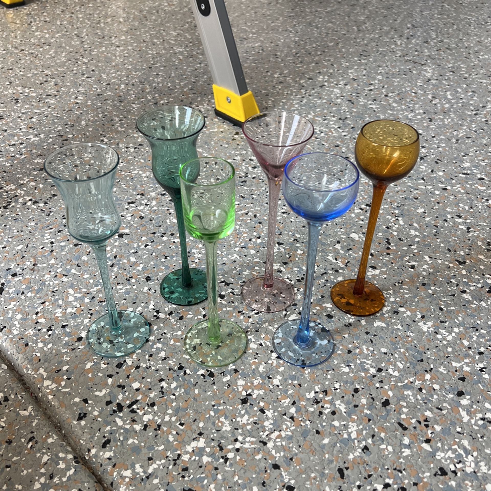 Set Of 6 Cepriani Diversi Glassware