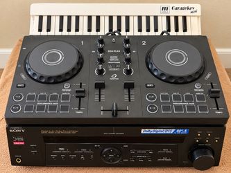 Pioneer DDJ-FLX4 DJ Controller + Sony Receiver + MIDI Keyboard Bundle